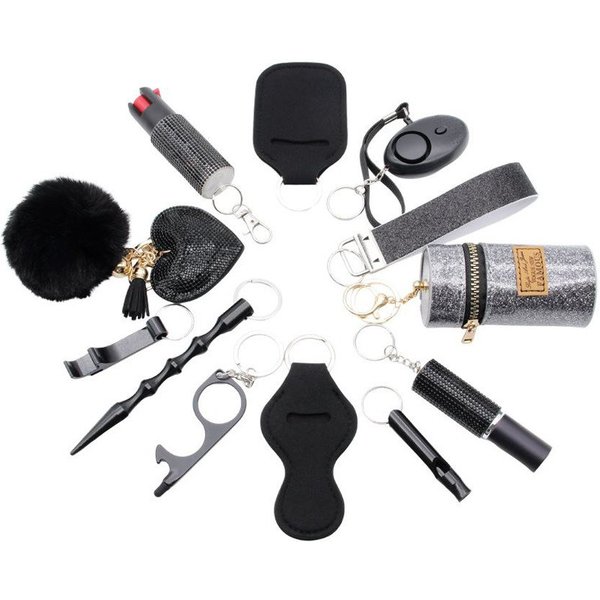 KH Security Schutzengel Set (Pfefferspray, Pfeife usw) Überfallmelder (nützliche Artikel für Ihren Selbstschutz)