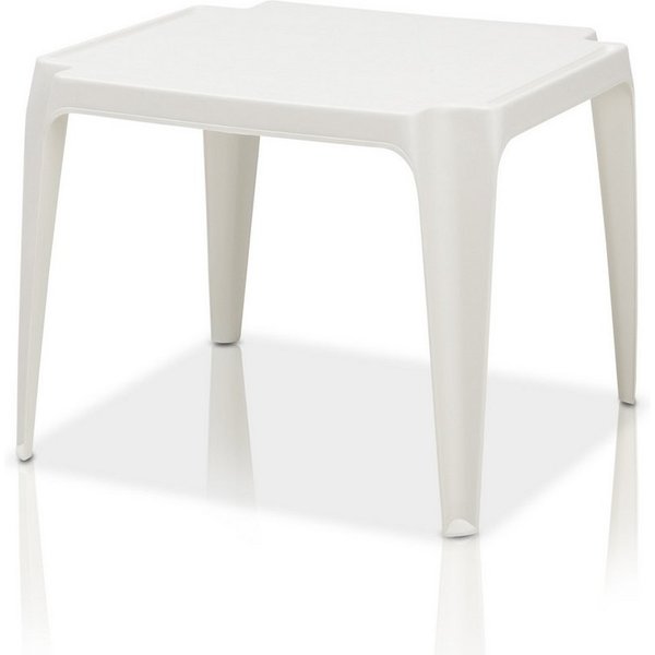 KHG Kindertisch Kindertisch für Garten & Kinderzimmer, Pflegeleichte Oberfläche (kindgerechte Höhe 44 x 50 x 50 cm, Outdoor, robust wetterfest), Pflegeleicht, W