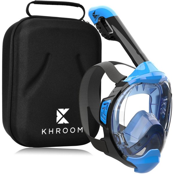 Khroom Schnorchel Schnorchelmaske Kinder / Erwachsene Tauchermaske Vollgesichtsmaske (Seaview Y, Full Face Maske zum Schnorcheln), CO2 geprüfte Vollmaske, sehr 