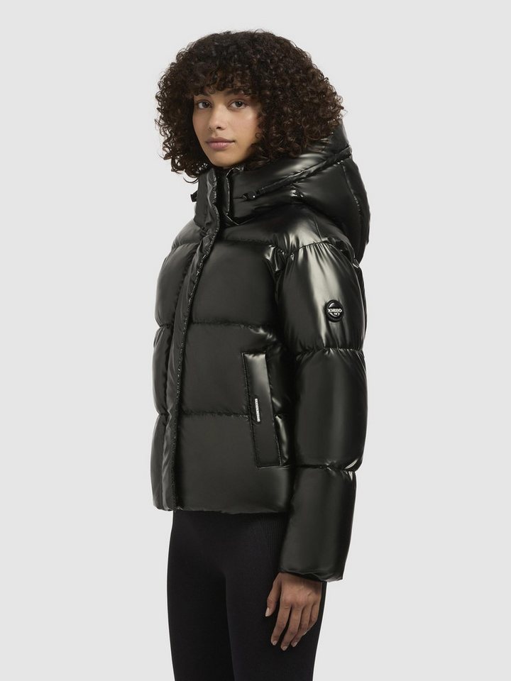 khujo Steppjacke Devina Shiny-YM Glänzende kurze Winterjacke für Damen – Bild 2 von 5