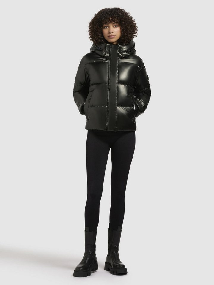 khujo Steppjacke Devina Shiny-YM Glänzende kurze Winterjacke für Damen – Bild 4 von 5