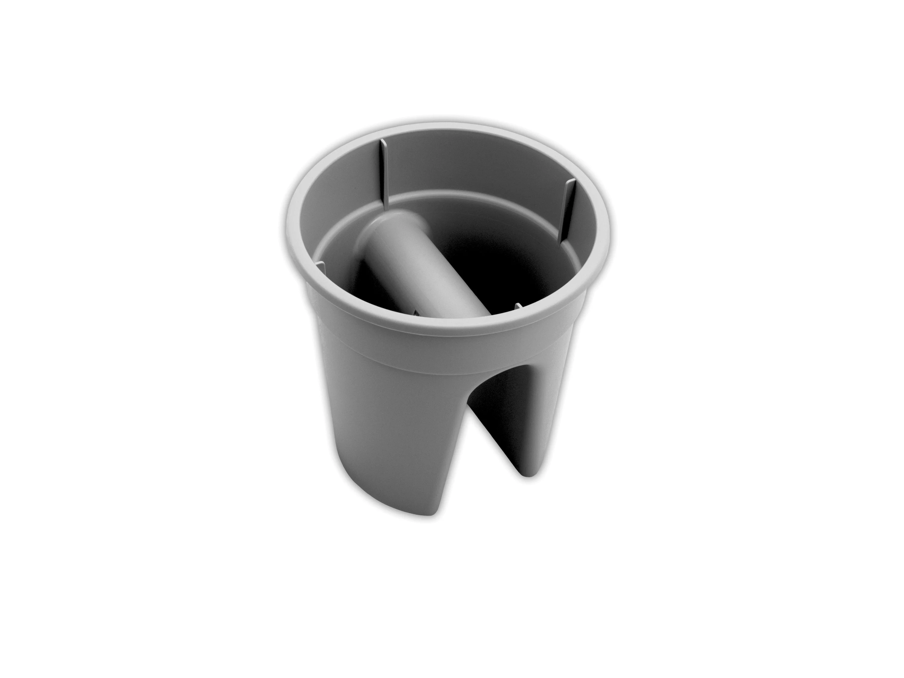 KHW Balkonkasten »Flowerclip«, 3er Set (Grau) – Bild 3 von 4