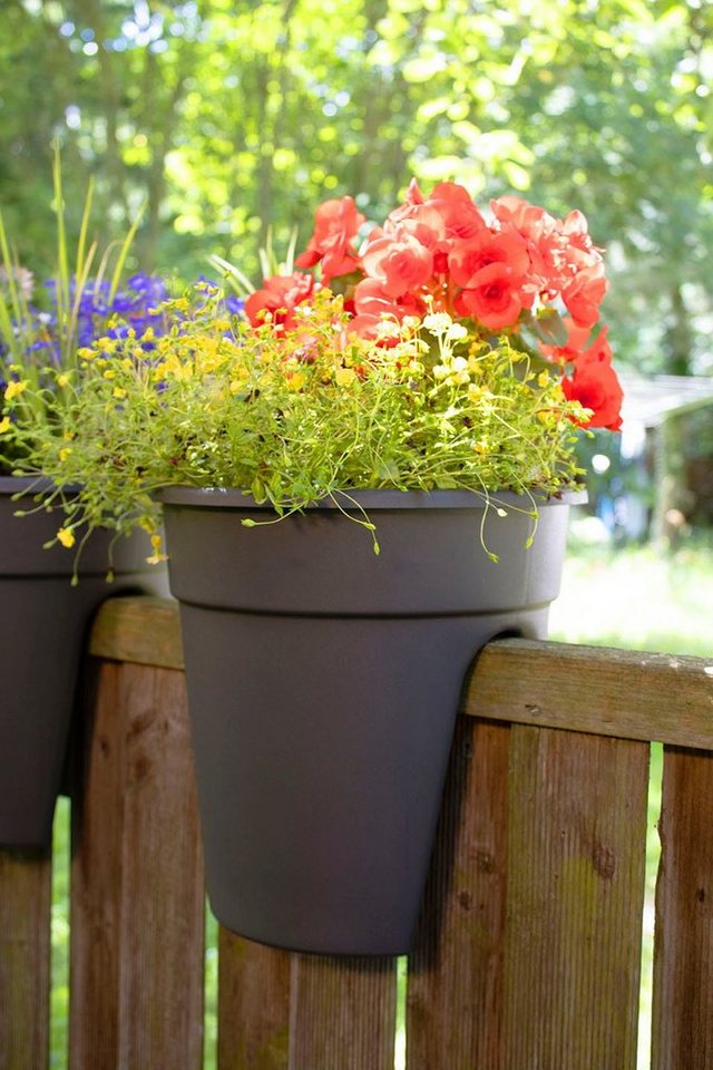 KHW Balkonkasten Flowerclip (Set, 3 St), ØxH: 27x27,5 cm – Bild 5 von 5