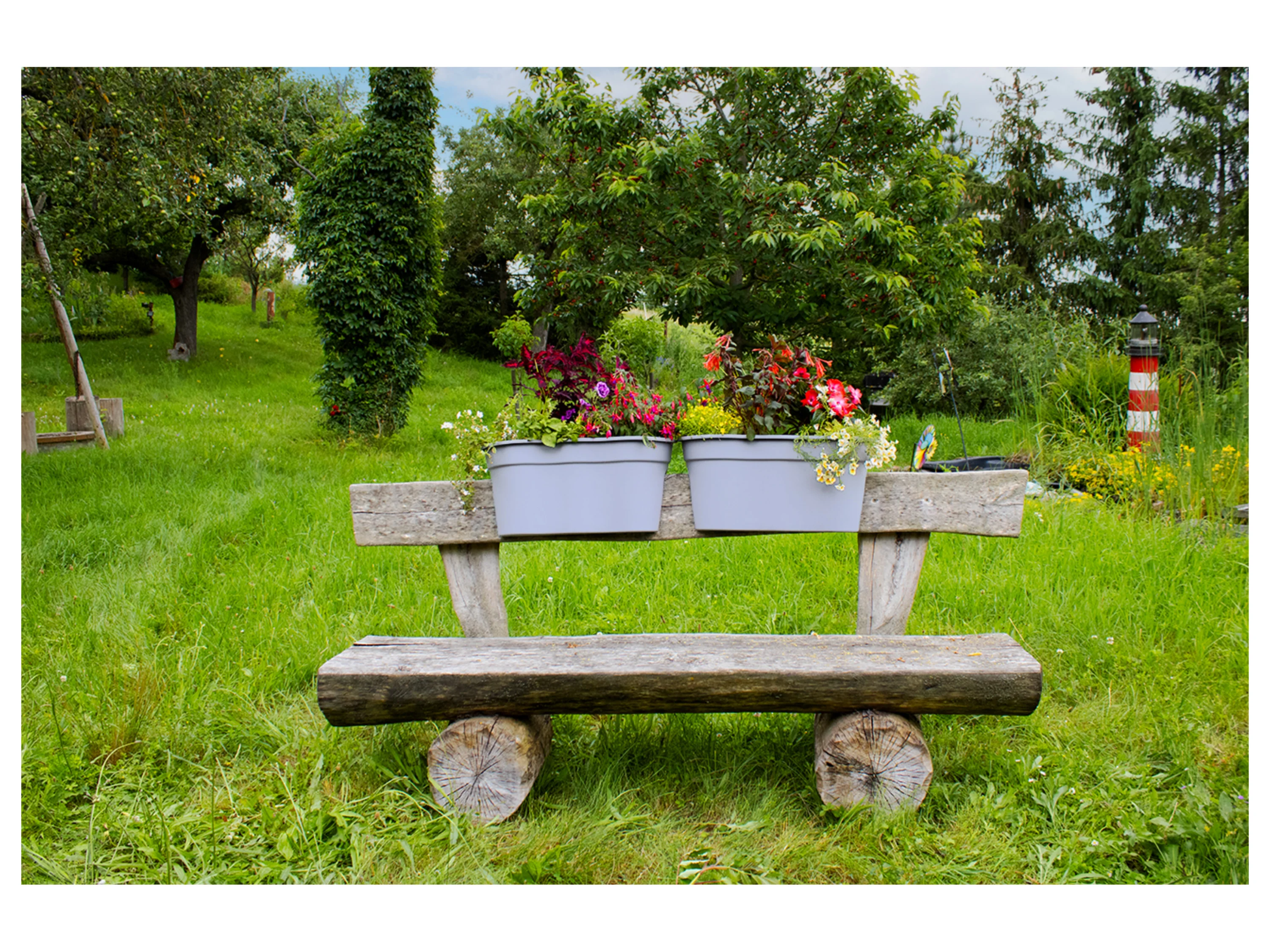 KHW Balkonkasten »Flowerclip XL«, 2er Set (Grau) – Bild 2 von 4