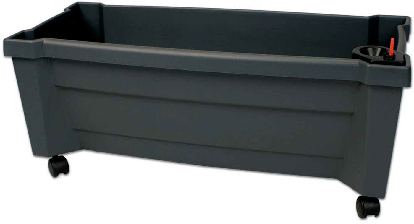KHW Pflanzkübel, Pflanzkasten auf Rollen mit Bewässerungssystem, BxTxH: 79x35x33 cm – Bild 2 von 5