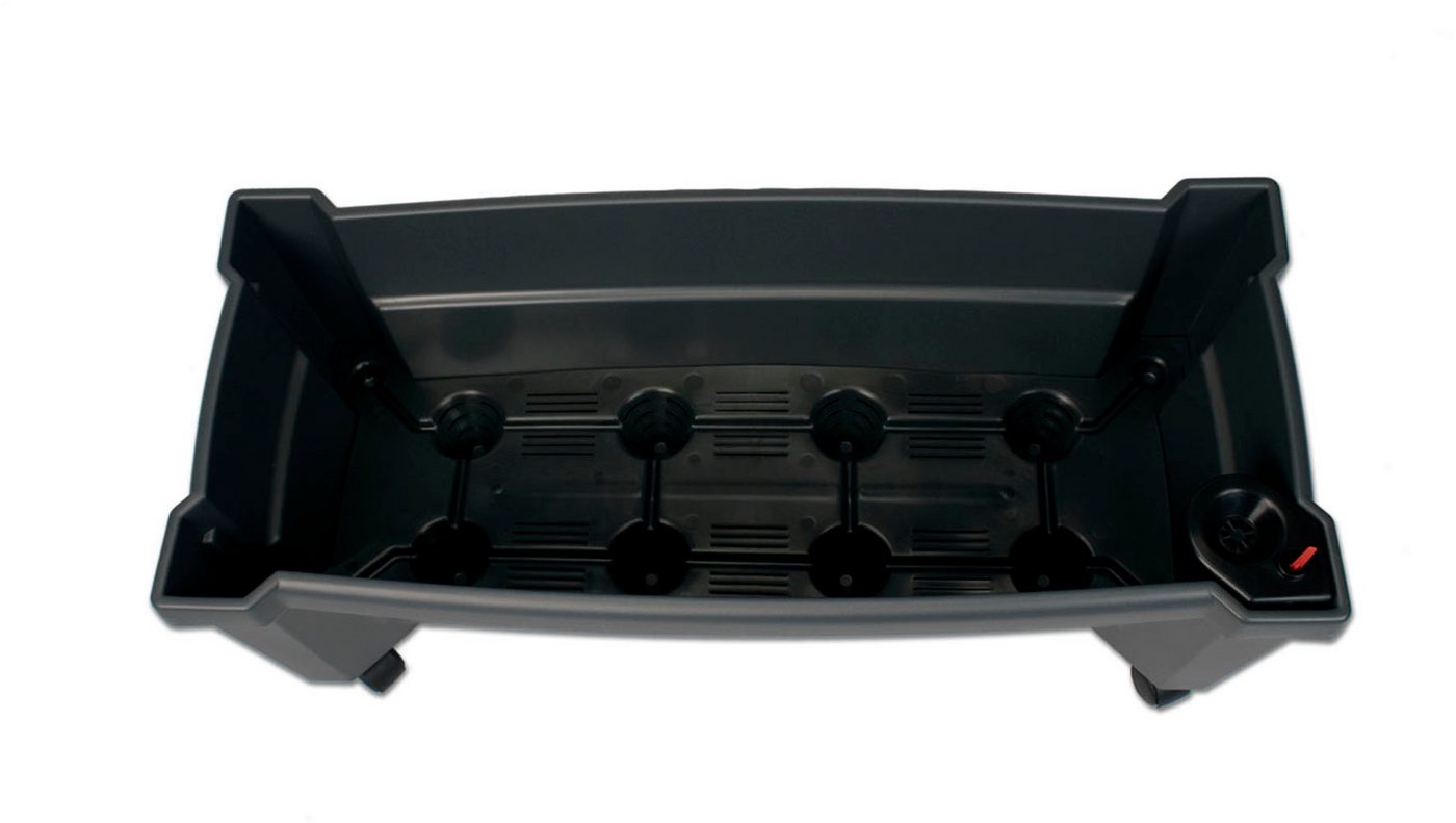 KHW Pflanzkübel, Pflanzkasten auf Rollen mit Bewässerungssystem, BxTxH: 79x35x33 cm – Bild 3 von 5