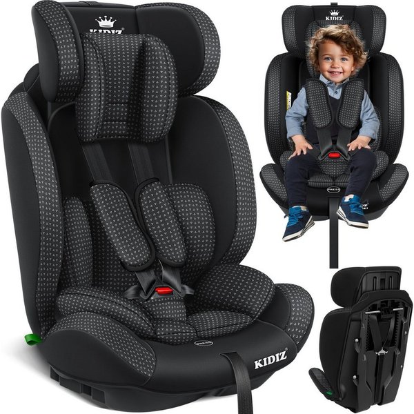 KIDIZ Autokindersitz, Kinderautositz 1-12 Jahre, Mitwachsend, Gruppe 1+2+3, 9-36 kg Autositz