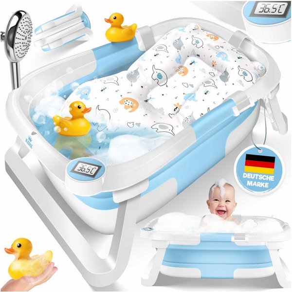 KIDIZ Babybadewanne, Baby Badewanne für Neugeborene Kleinkinder 0-12 Monate Babywanne