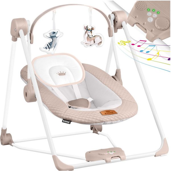 KIDIZ Babywippe, Babywippe Babyschaukel mit Geschwindigkeitseinstellungen
