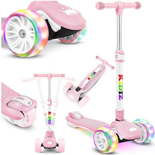 KIDIZ Cityroller, Roller Kinder Scooter X-Pro2 Dreiradscooter mit PU LED Leuchten