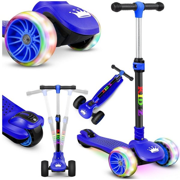 KIDIZ Cityroller, Roller Kinder Scooter X-Pro2 Dreiradscooter mit PU LED Leuchten