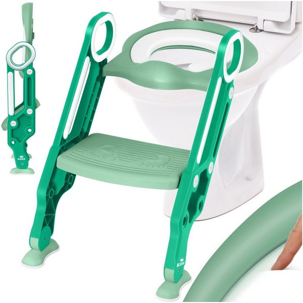 KIDIZ WC-Sitz, Kinder Toilettensitz Toilettentrainer mit Treppe und Griffe