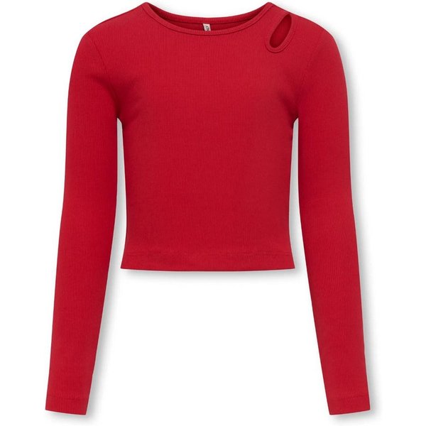 KIDS ONLY Langarmshirt (1-tlg) edle Rippware