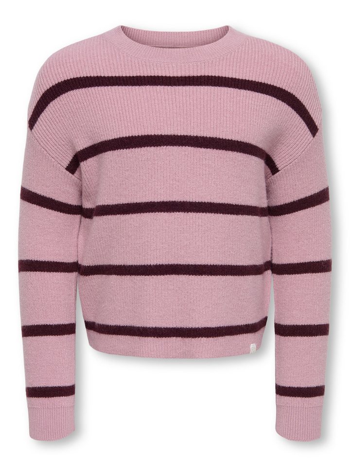 KIDS ONLY Strickpullover KMGFRANCA LIFE SHORT LS STRIPE KNT NOOS Viskosemischung, loose fit – Bild 5 von 5