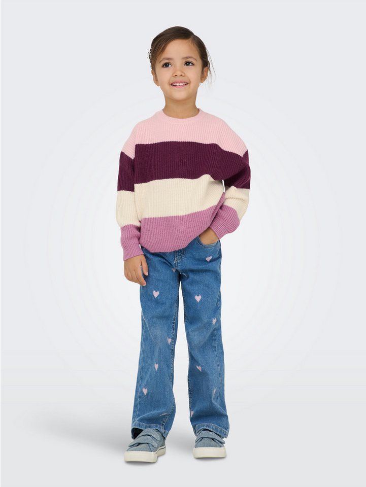 KIDS ONLY Strickpullover KMGSANDY L/S STRIPE PULLOVER KNT NOOS Viskosemischung, regular fit – Bild 2 von 5