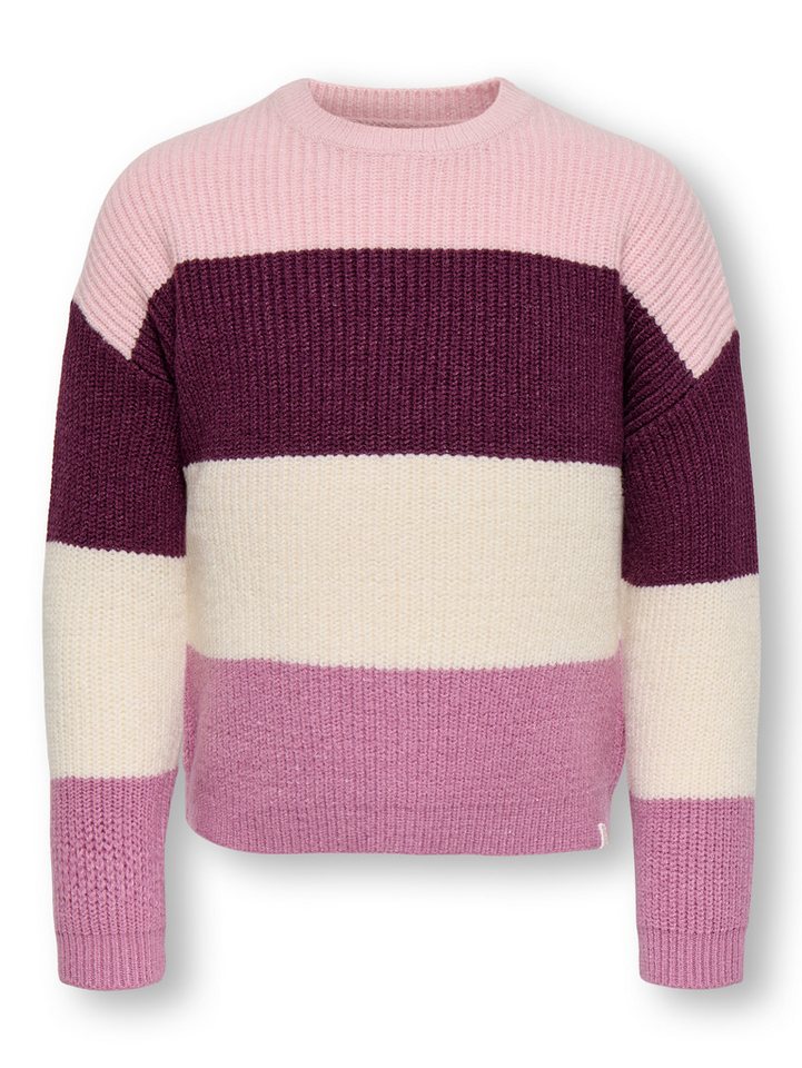 KIDS ONLY Strickpullover KMGSANDY L/S STRIPE PULLOVER KNT NOOS Viskosemischung, regular fit – Bild 3 von 5