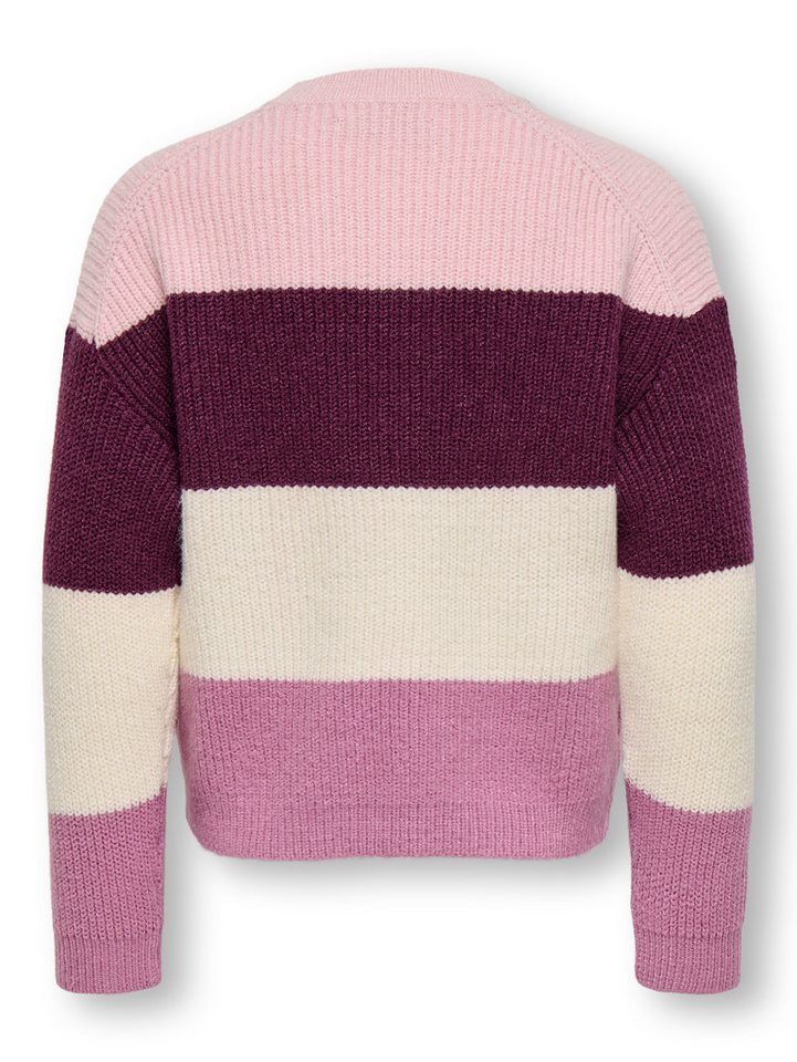 KIDS ONLY Strickpullover KMGSANDY L/S STRIPE PULLOVER KNT NOOS Viskosemischung, regular fit – Bild 4 von 5