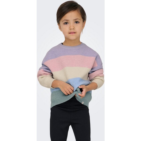 KIDS ONLY Strickpullover KMGSANDY L/S STRIPE PULLOVER KNT NOOS Viskosemischung, regular fit