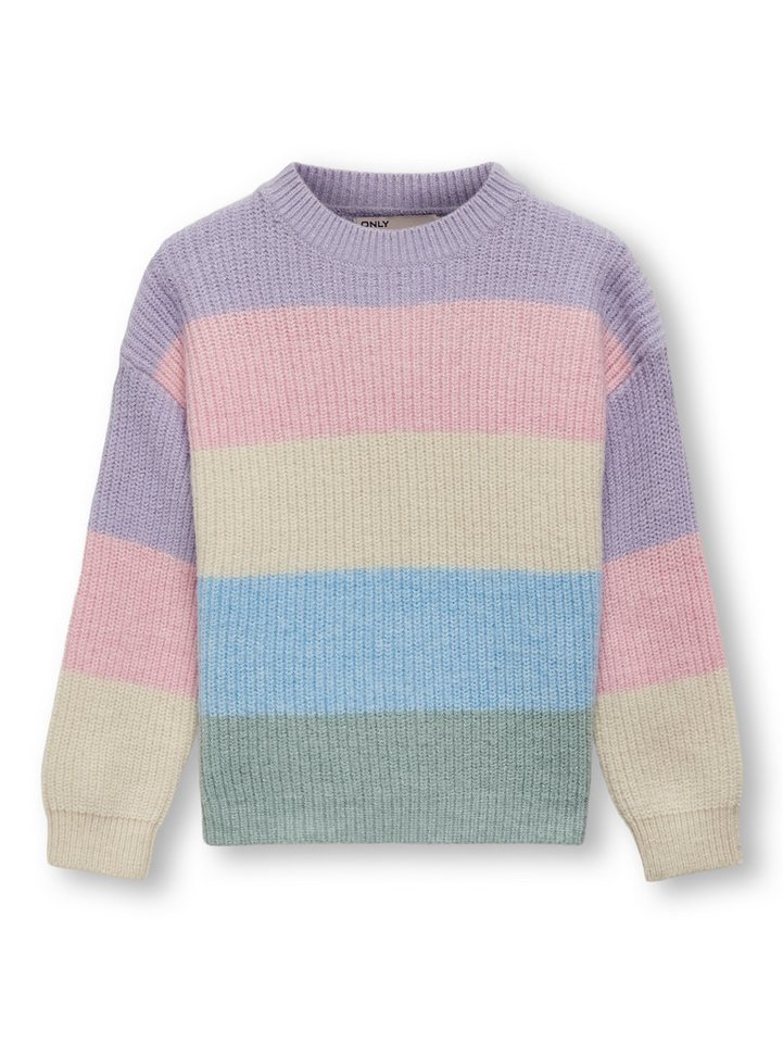 KIDS ONLY Strickpullover KMGSANDY L/S STRIPE PULLOVER KNT NOOS Viskosemischung, regular fit – Bild 3 von 5