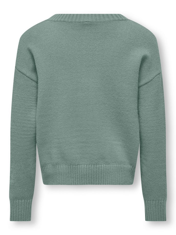 KIDS ONLY Strickpullover KOGLEVA LS HEART O-NECK CS KNT mit kleinem Herzen-Motiv auf der Brust – Bild 3 von 5
