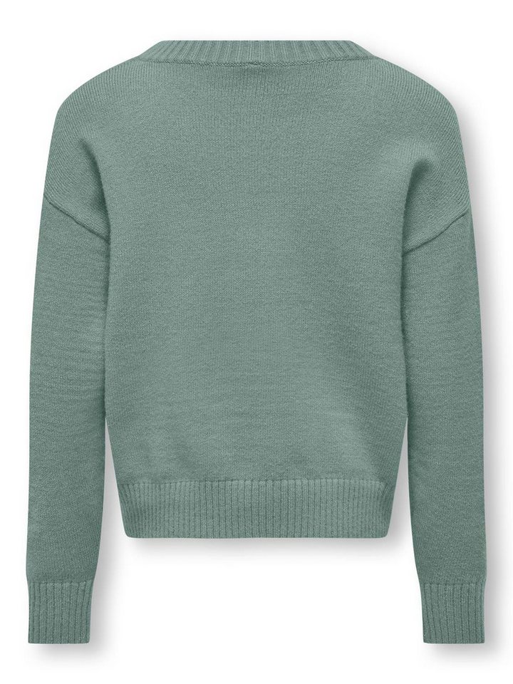 KIDS ONLY Strickpullover KOGLEVA LS HEART O-NECK CS KNT mit kleinem Herzen-Motiv auf der Brust – Bild 4 von 5