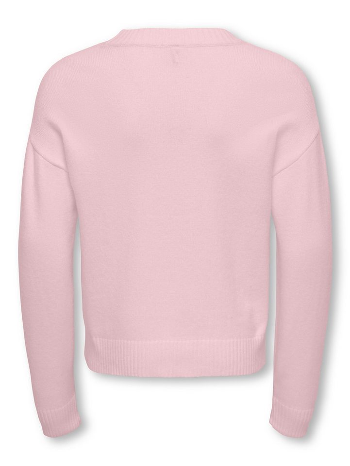 KIDS ONLY Strickpullover KOGLEVA LS HEART O-NECK CS KNT mit kleinem Herzen-Motiv auf der Brust – Bild 3 von 5
