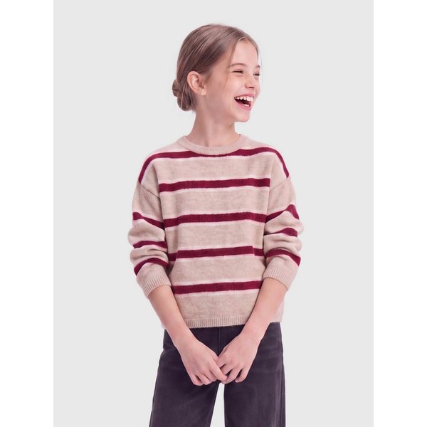 KIDS ONLY Strickpullover KOGTALIO SCHOOL LS SHORT O-NECK KNT Materialmix