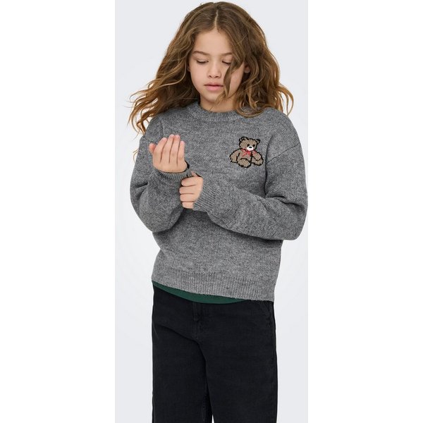 KIDS ONLY Strickpullover KOGTEDDY L/S PULLOVER KNT NOOS Kunstfaser, regular fit