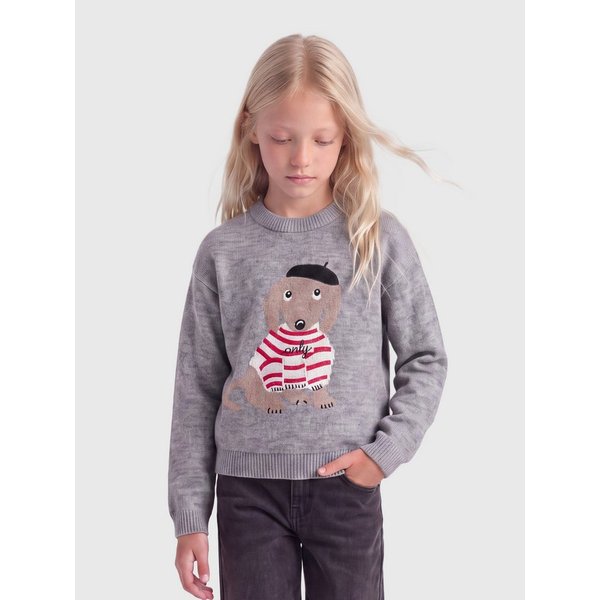 KIDS ONLY Strickpullover KOGTEDDY L/S PULLOVER KNT NOOS Kunstfaser, regular fit