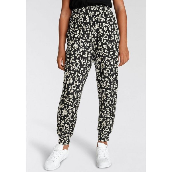 KIDSWORLD Haremshose Viskosehose allover gemustert mit Blumen bedruckt
