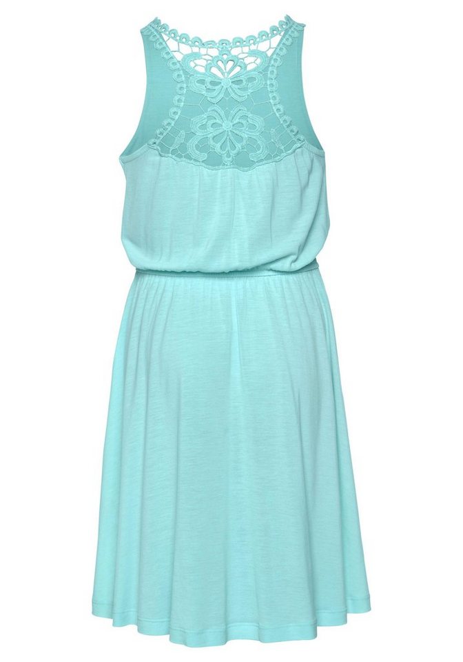 KIDSWORLD Jerseykleid, Viskosekleid für Mädchen kniefrei, romantisch, aus Viskose, breite Träger – Bild 4 von 5
