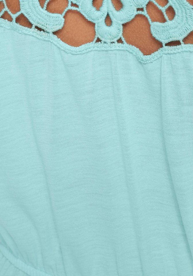 KIDSWORLD Jerseykleid, Viskosekleid für Mädchen kniefrei, romantisch, aus Viskose, breite Träger – Bild 5 von 5