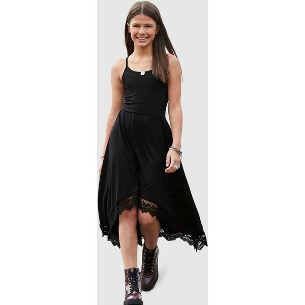 KIDSWORLD Jerseykleid - Spaghettikleide aus Viskose luftiges Jerseykleid, knieumspielende Länge