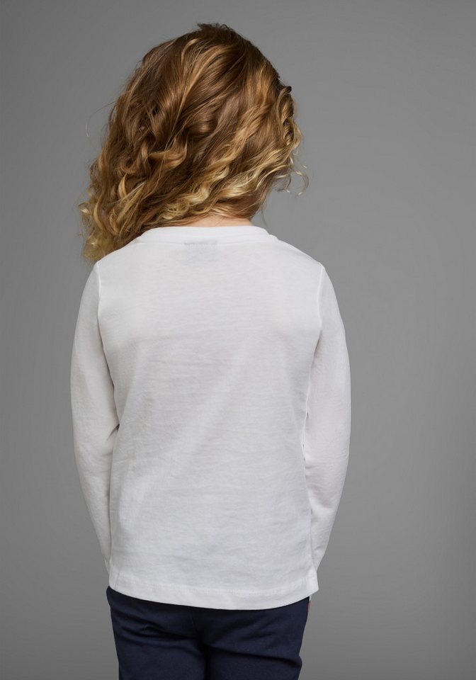 KIDSWORLD Langarmshirt, mit Paillettenherz zum Wenden Langarm, Basic-Passform, mit glitzernden Pailletten – Bild 2 von 5