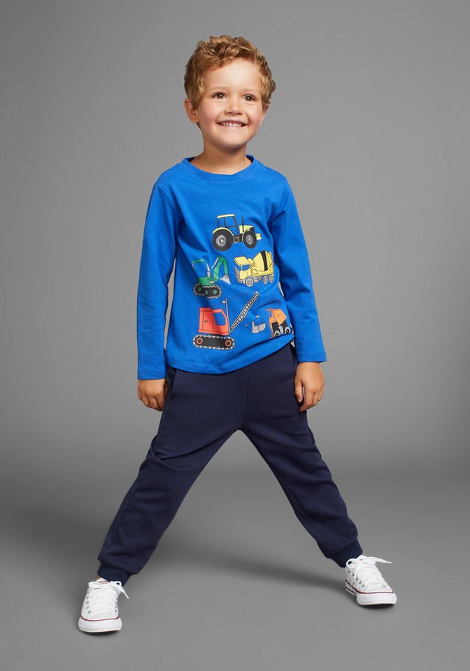 KIDSWORLD Langarmshirt Bagger, Baufahrzeuge für kleine Jungs – Bild 4 von 5