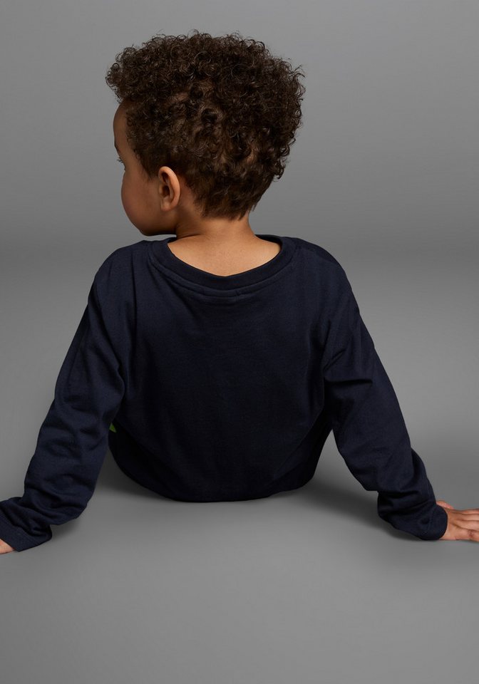 KIDSWORLD Langarmshirt CURIOUS DINO Langarm, Basic-Passform, peppiger Druck – Bild 3 von 5