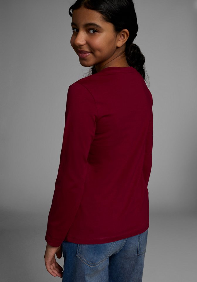 KIDSWORLD Langarmshirt ECHT JETZT? Langarm, Basic-Passform, mit peppigem und dynamischem Aufdruck – Bild 2 von 5