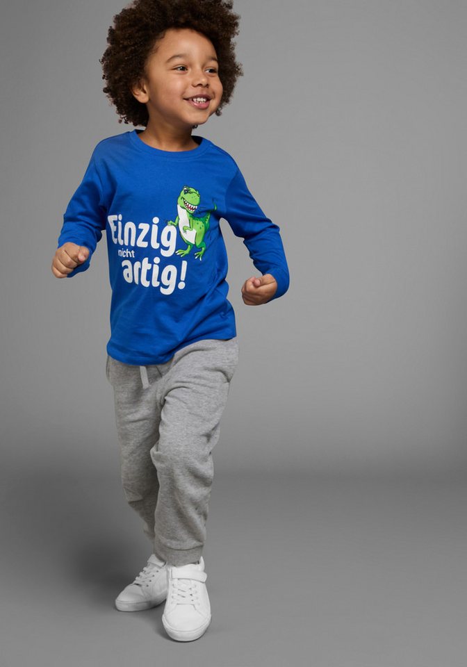 KIDSWORLD Langarmshirt EINZIG NICHT ARTG! Langarm, Basic-Passform, bedruckt, Rundhalsausschnitt – Bild 2 von 5