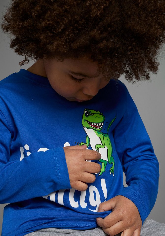 KIDSWORLD Langarmshirt EINZIG NICHT ARTG! Langarm, Basic-Passform, bedruckt, Rundhalsausschnitt – Bild 3 von 5