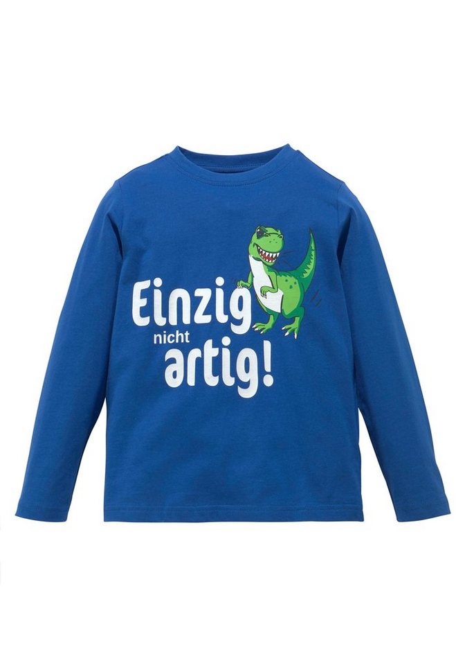 KIDSWORLD Langarmshirt EINZIG NICHT ARTG! Langarm, Basic-Passform, bedruckt, Rundhalsausschnitt – Bild 4 von 5