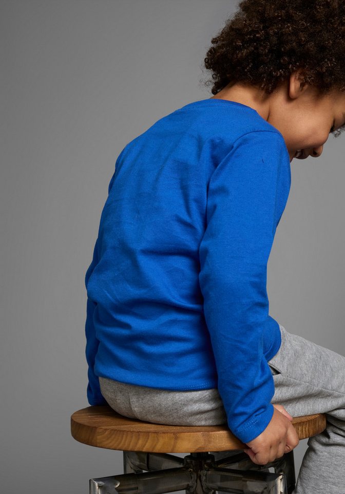 KIDSWORLD Langarmshirt EINZIG NICHT ARTG! Langarm, Basic-Passform, bedruckt, Rundhalsausschnitt – Bild 5 von 5