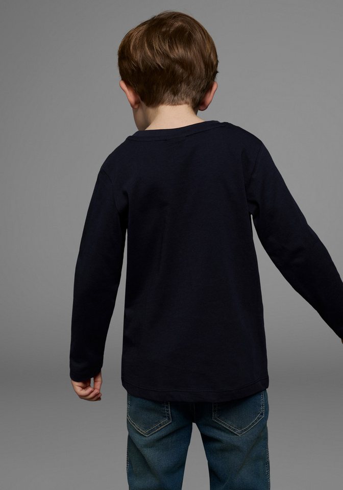 KIDSWORLD Langarmshirt LET´S PLAY Langarm, Basic-Stil, aus Baumwolle – Bild 2 von 5
