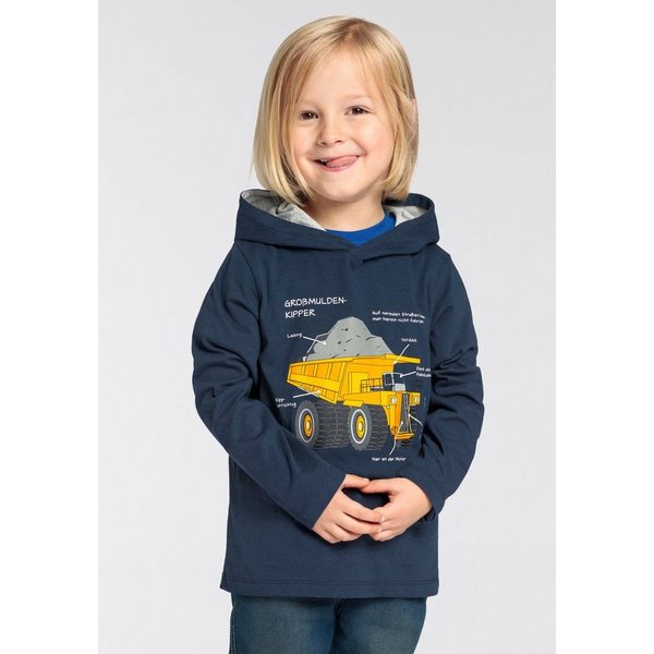 KIDSWORLD Langarmshirt LKW KIPPER Langarm, Basic-Passform, mit modischem Druck, Rundhalsausschnitt