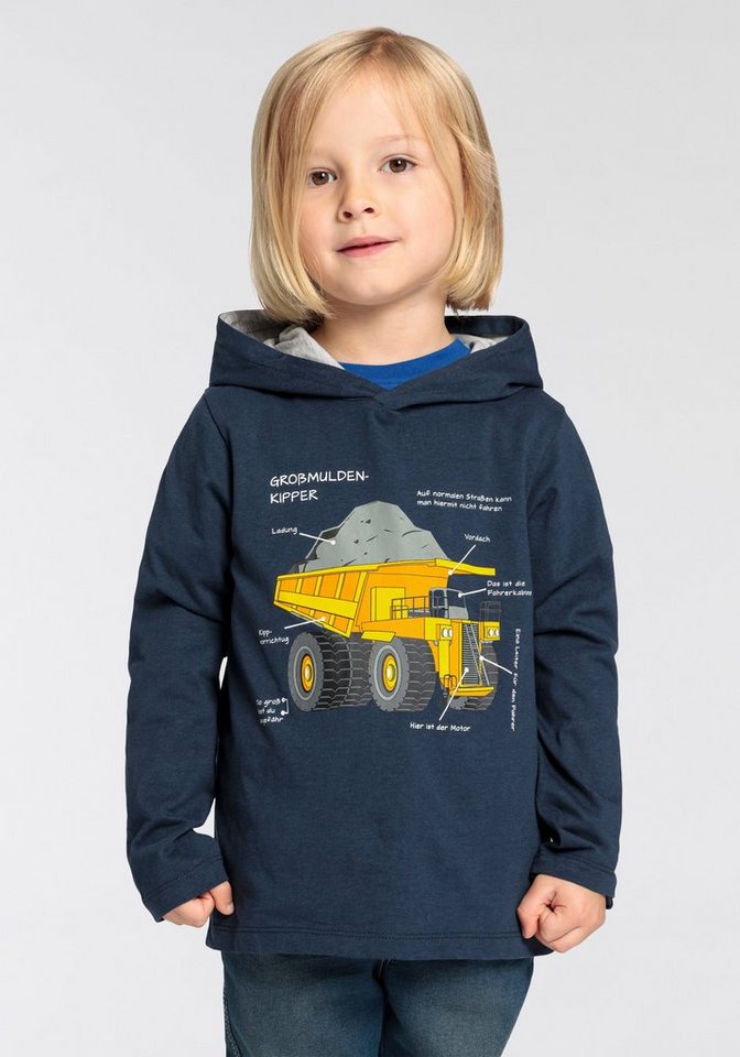 KIDSWORLD Langarmshirt LKW KIPPER Langarm, Basic-Passform, mit modischem Druck, Rundhalsausschnitt – Bild 2 von 5