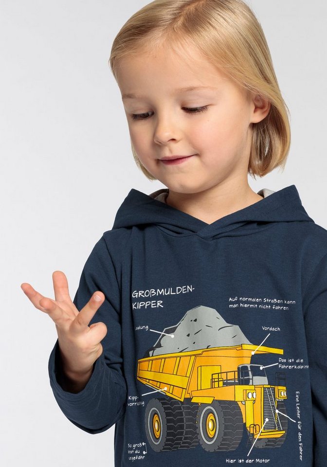 KIDSWORLD Langarmshirt LKW KIPPER Langarm, Basic-Passform, mit modischem Druck, Rundhalsausschnitt – Bild 4 von 5