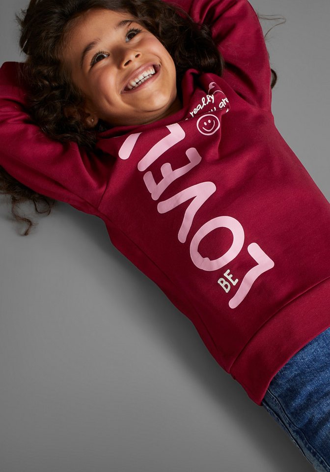 KIDSWORLD Langarmshirt LOVELY - Print, in längerer Form – Bild 3 von 5