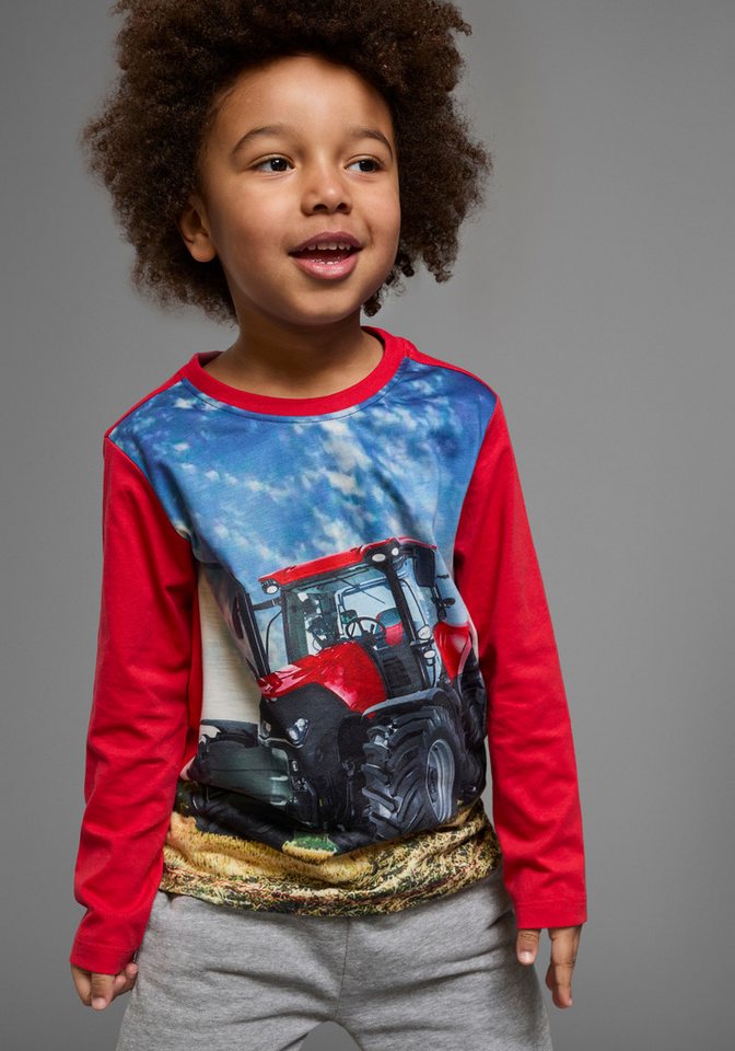 KIDSWORLD Langarmshirt Traktoren (Packung, 2-tlg., 2) Langarm, Basic-Passform, bedruckt – Bild 3 von 5
