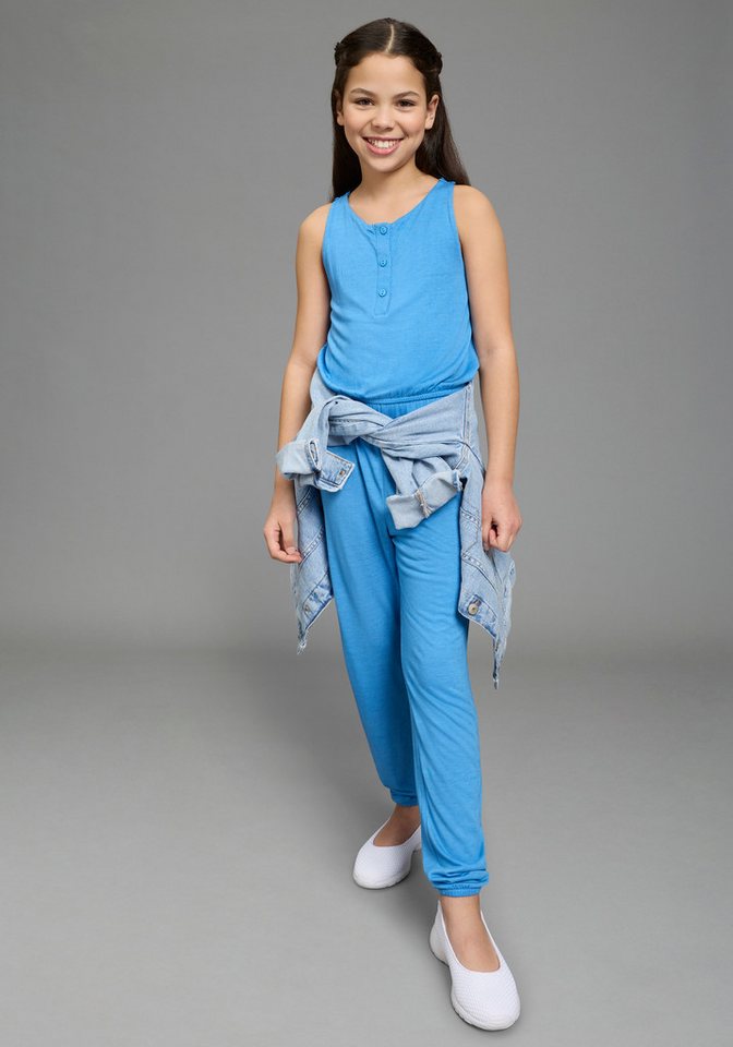 KIDSWORLD Overall, Jumpsuit mit aufwendiger Spitze im Rücken mit Spitzeneinsatz im Rücken – Bild 4 von 5