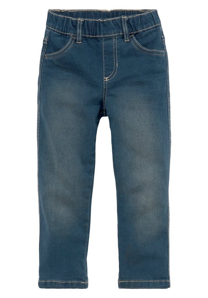 KIDSWORLD Schlupfjeans, Stretch-Jeans für kleine Jungen bequeme Passform, gerade Beinform, mit Gummizug im Bund – Bild 5 von 5
