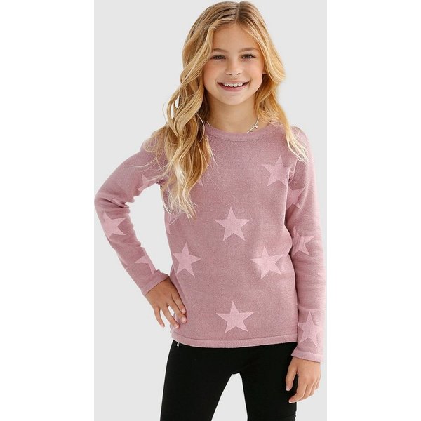 KIDSWORLD Strickpullover Sterne-Pullover mit Sternen - Druck